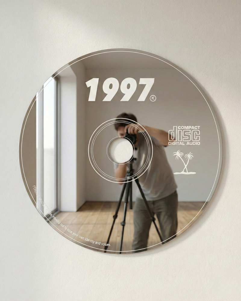 Disc 90 | CD Formlu Dekoratif Duvar Aynası