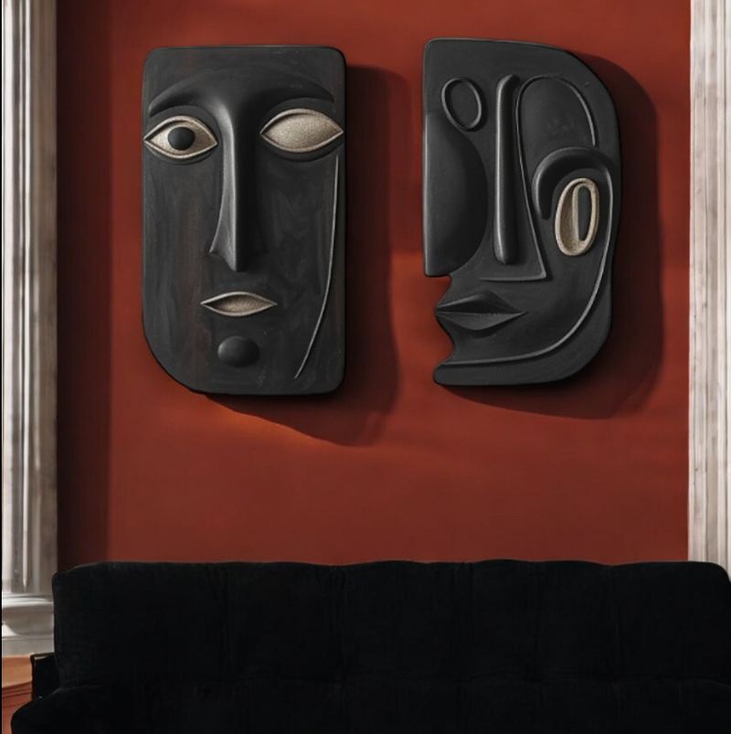 Solstice Duo | Bohem 2 Parça 3D Duvar Heykeli Seti