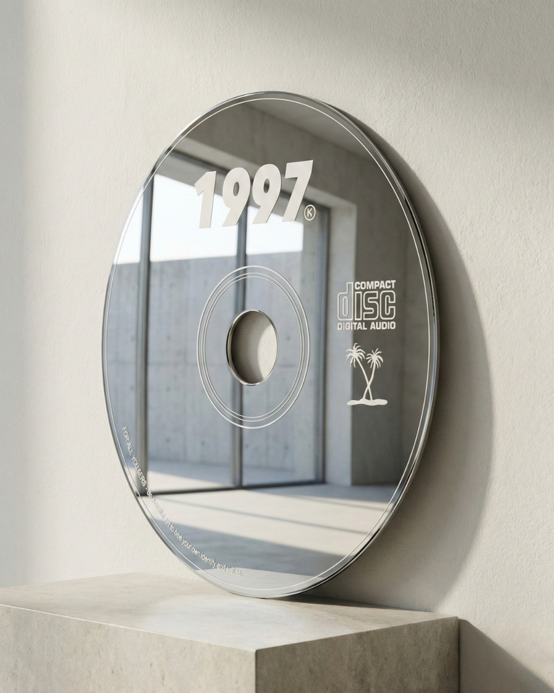 Disc 90 | CD Formlu Dekoratif Duvar Aynası