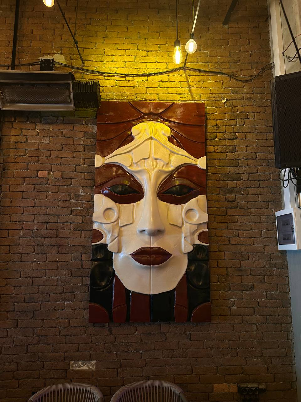 Rouge Face 220 | Art Deco Yüz Rölyef Duvar Heykeli