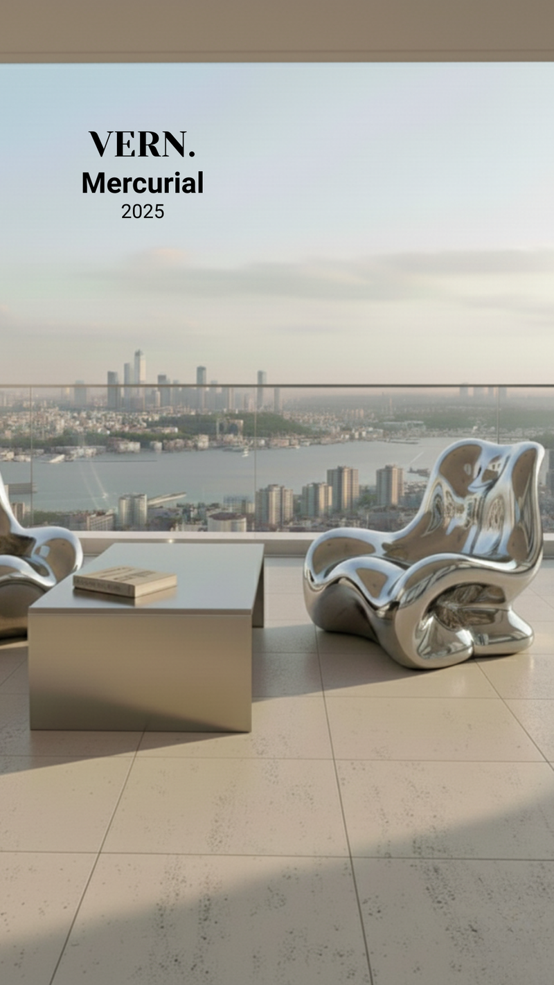 Argent Chair | Heykelsi Krom Kaplama Tasarım Koltuğu