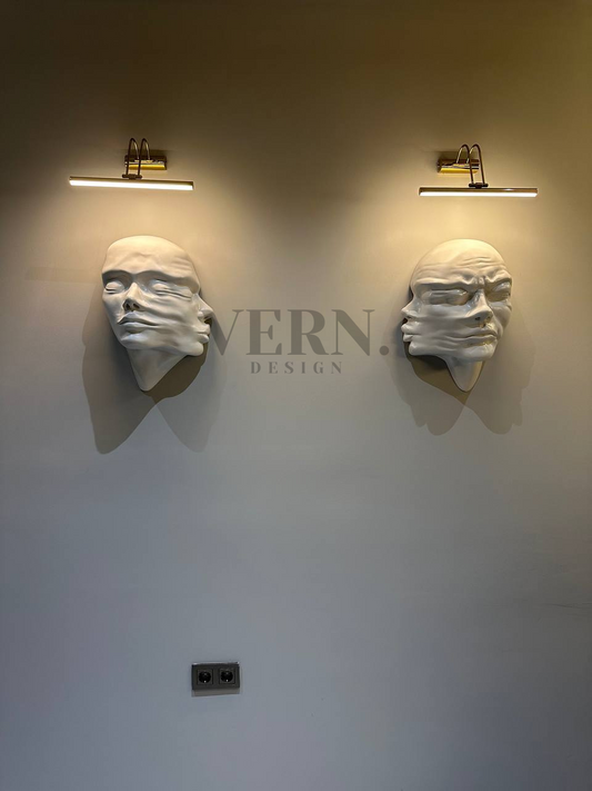 Valor Face | Modern 3D Duvar Heykeli