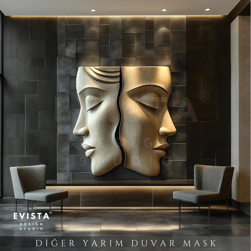 My Other Half Wall Sculpture