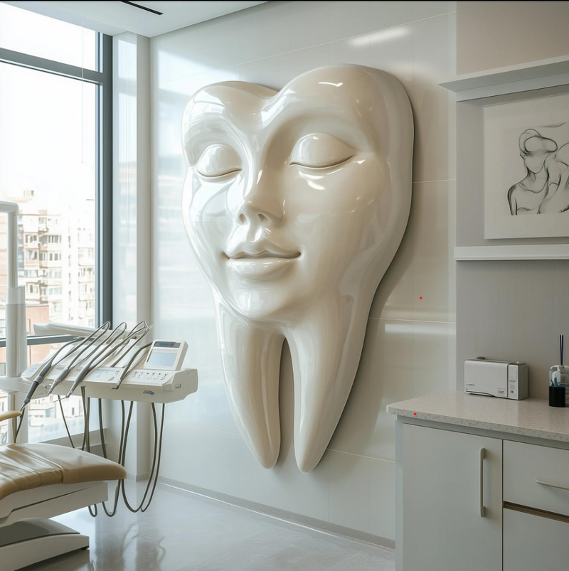 Dental Relief I | Diş Klinikleri İçin Modern 3D Duvar Heykeli