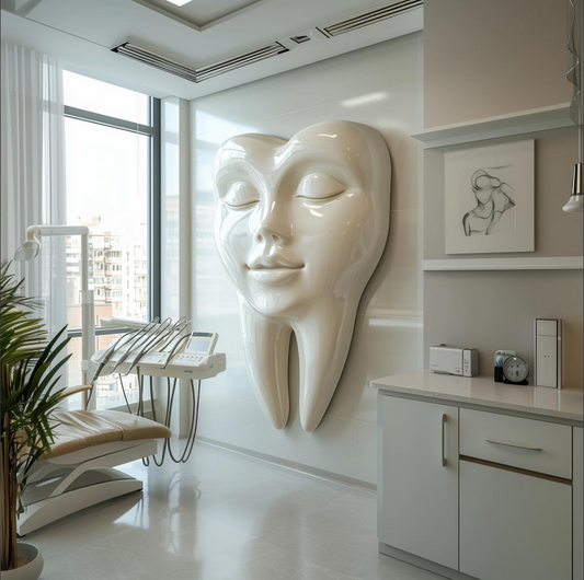 Dental Relief I | Diş Klinikleri İçin Modern 3D Duvar Heykeli