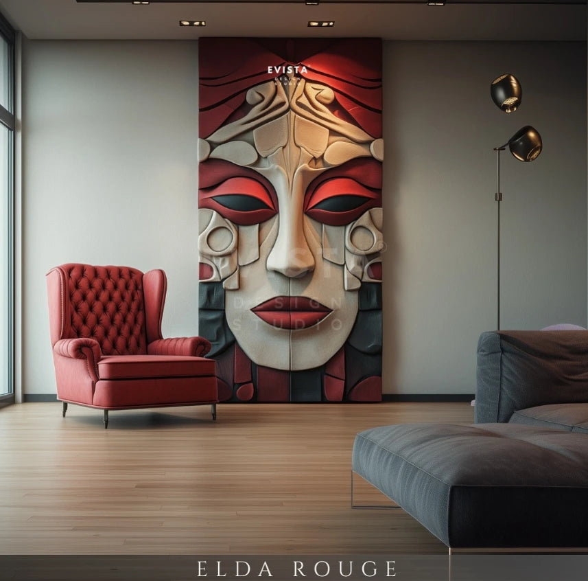 Elda Rouge Duvar Heykeli