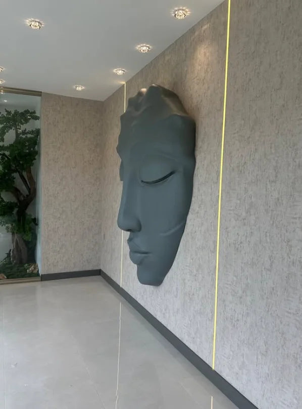 Eldera Duvar Mask Duvar Heykeli