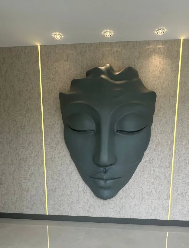 Eldera Duvar Mask Duvar Heykeli