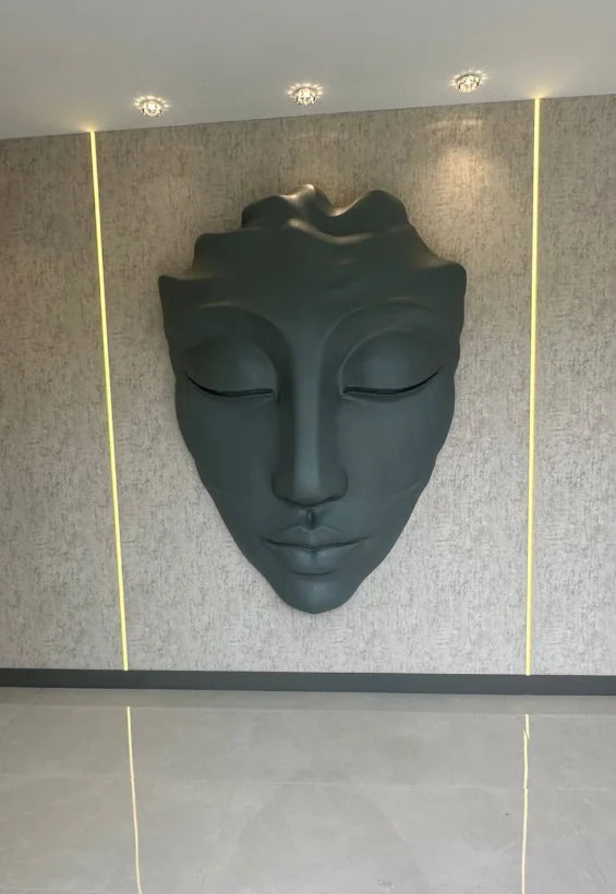 Eldera Duvar Mask Duvar Heykeli