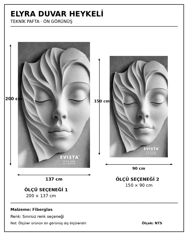 Elyra Duvar Heykeli | Soft Dokular
