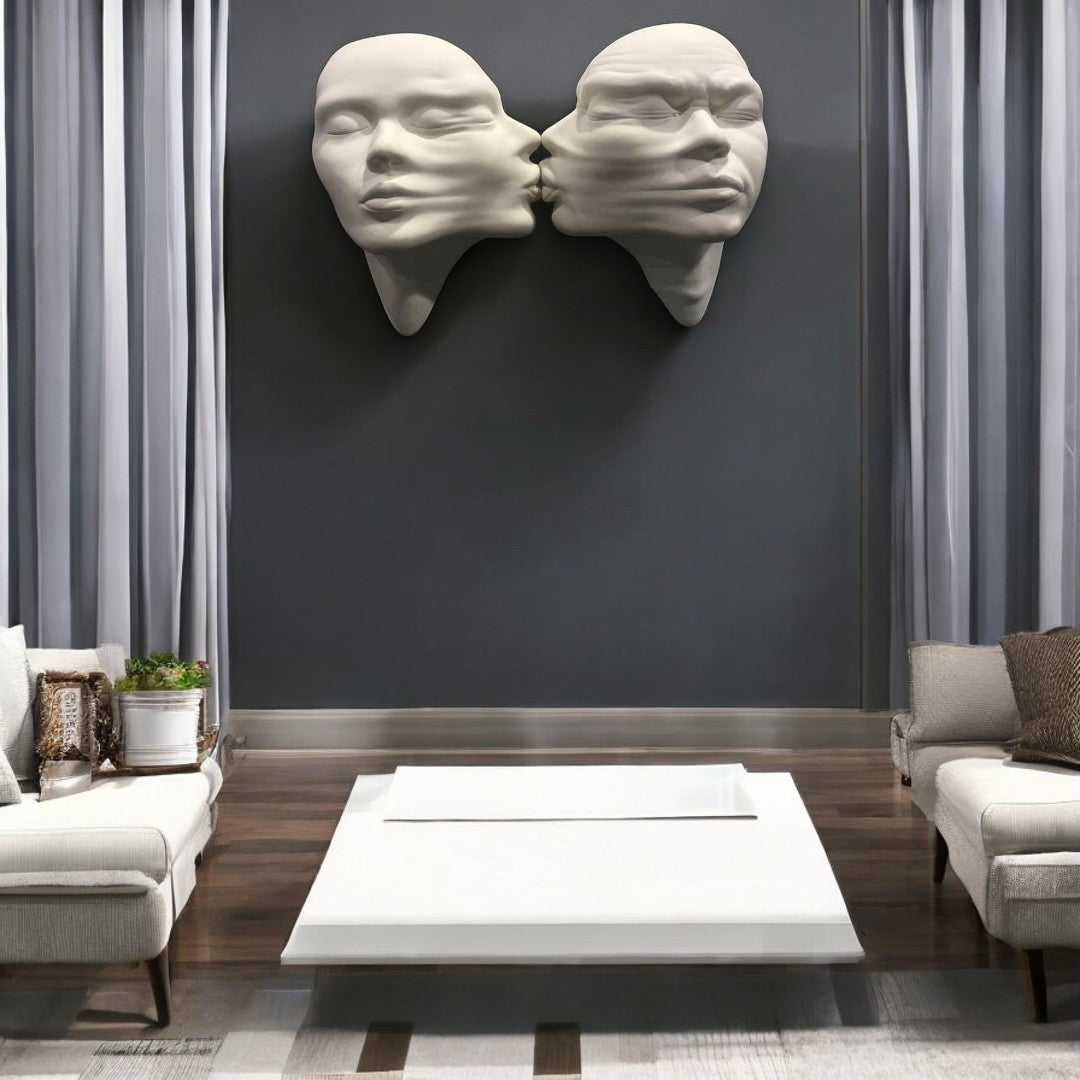 Valor Face | Modern 3D Duvar Heykeli