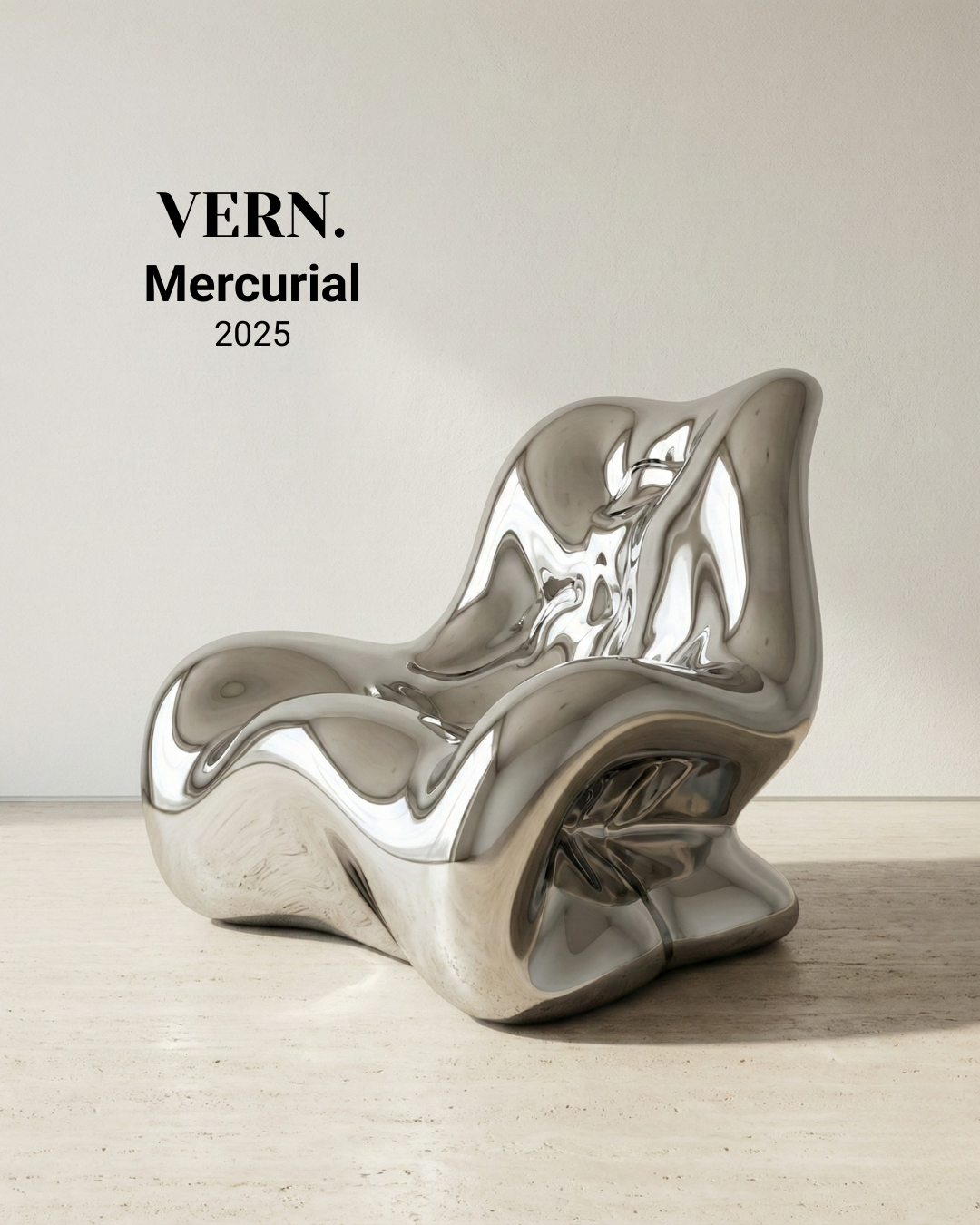 Argent Chair | Heykelsi Krom Kaplama Tasarım Koltuğu