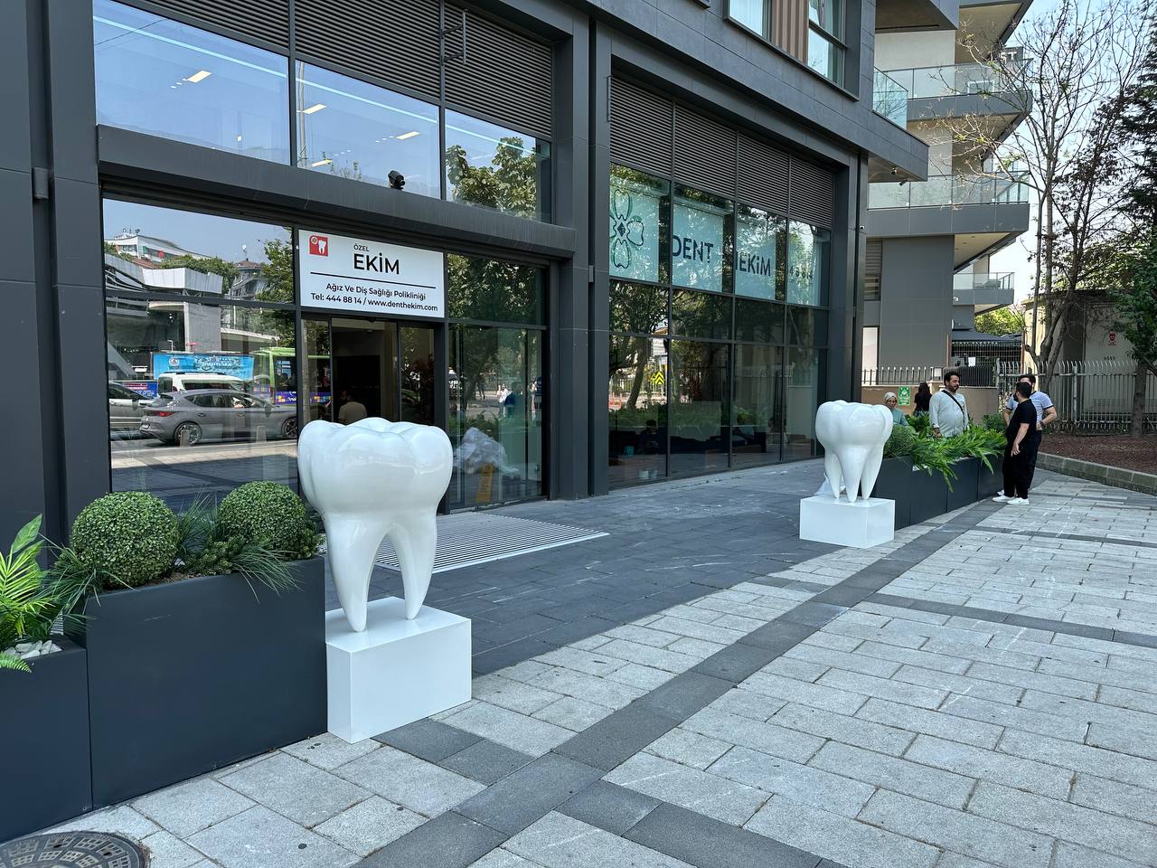 Dentalis 170 | Dev Diş Formlu Kaideli Heykel