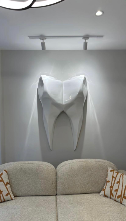 Dental Relief III | Diş Klinikleri İçin Modern 3D Duvar Heykeli