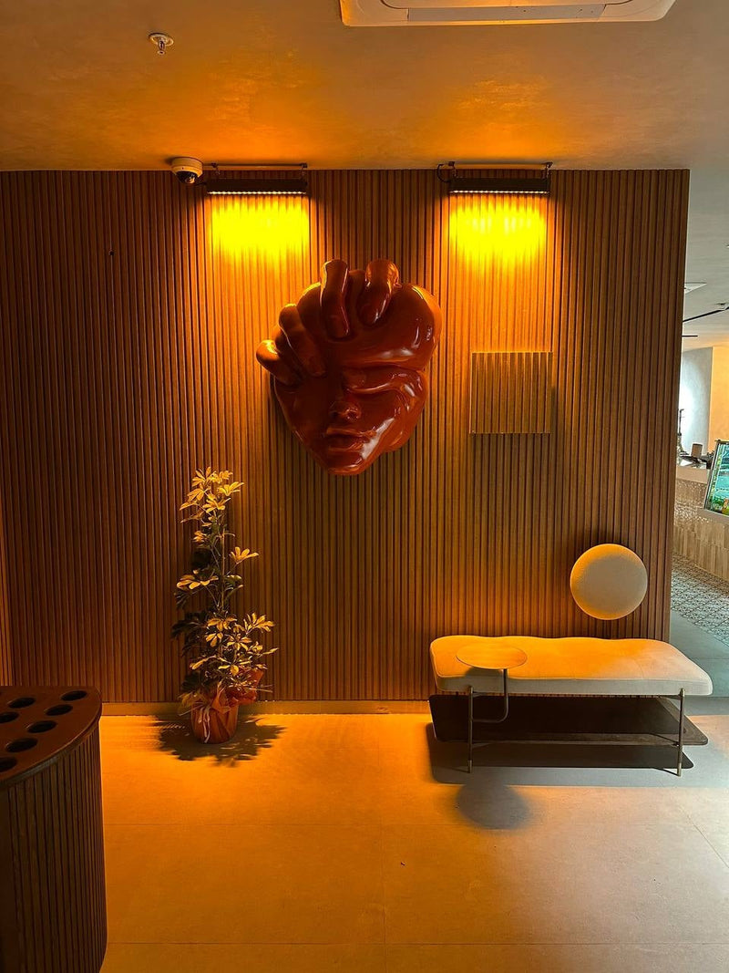 Ennui Face | Modern 3D Sanat Duvar Heykeli