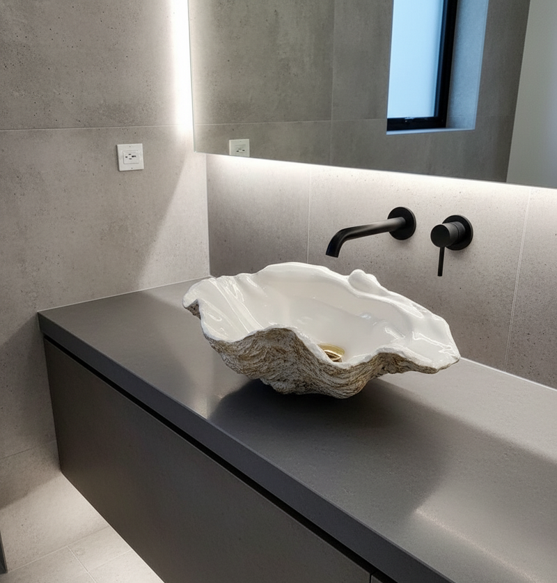Shellis | Mimari İstiridye Formlu Çanak Lavabo